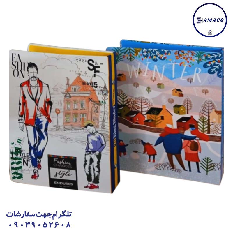 خرید کلاسور A5 قفل فلز کد 60 عرش عکس دفتر کلاسوری کلاسور A5 قفل فلز کد 60 عرش