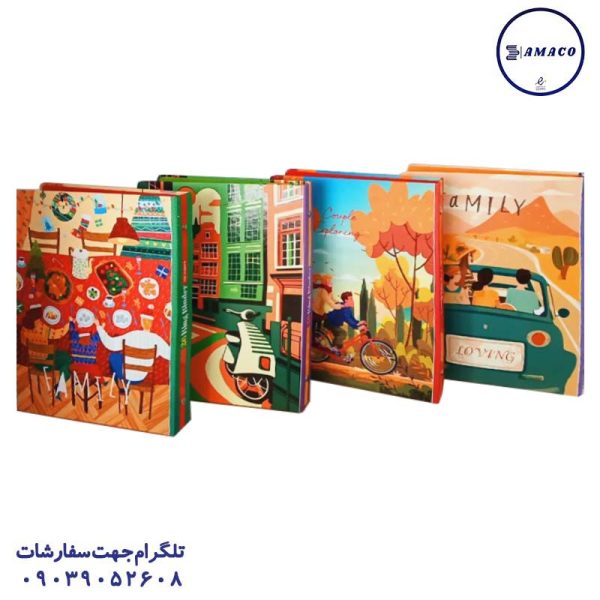 عکس دفتر کلاسوری کلاسور 100 قفل فلز کد 61 عرش