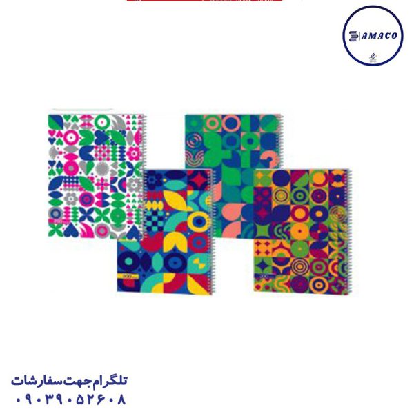 عکس دفتر سایز رحلی A4 دفتر 200 رحلی مجلد کلاسیک کد 76 عرش