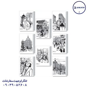 عکس دفترچه یادداشت 1.8 120 میکرون کد 185 عرش