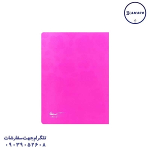 عکس دفتر ته چسب دفتر 100 خطی تکرنگ ته چسب سینا