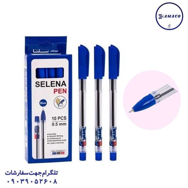عکس خودکار خودکار آبی نوک 0.5 (10) سلنا