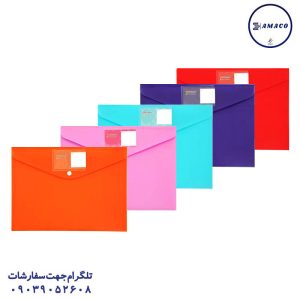 عکس محصولات P.P (طلقی) پوشه دکمه دار جودانه جاکارتی دار   0375 سهند