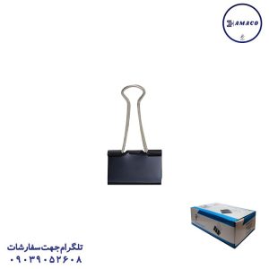 عکس ملزومات اداری گیره دوبل 19 میل 7118 DL