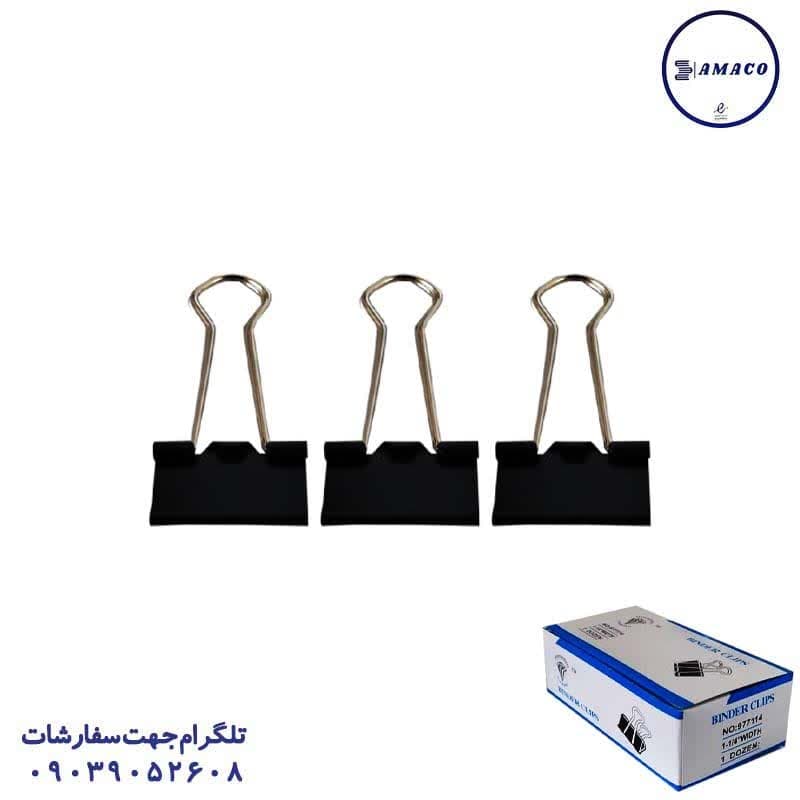 خرید گیره دوبل 25 میل 7116 DL عکس ملزومات اداری گیره دوبل 25 میل 7116 DL