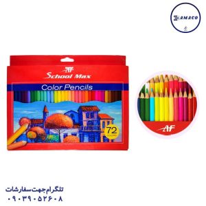 عکس لوازم مهدکودک مداد رنگی 72 مقوا اسکول مکس