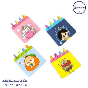 عکس دفترچه یادداشت دکمه ای 10*10   1508 سویل