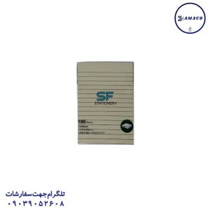 عکس کاغذ یادداشت چسب دار ( استیکر ) نوت A6 موراندی خط دار کد 323 اس اف