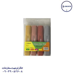 عکس نوشت افزار ماژیک فسفری 4 عددی اکلیلی 8102 فنلوت