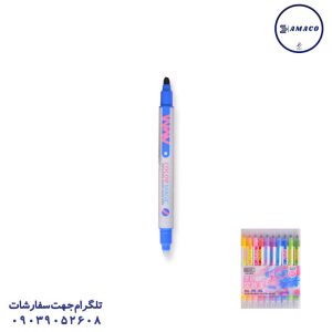 عکس نوشت افزار ماژیک فسفری 10 رنگ جادویی 956
