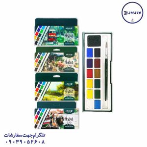 عکس لوازم مهدکودک آبرنگ 12 آرتیست   5601 آریا