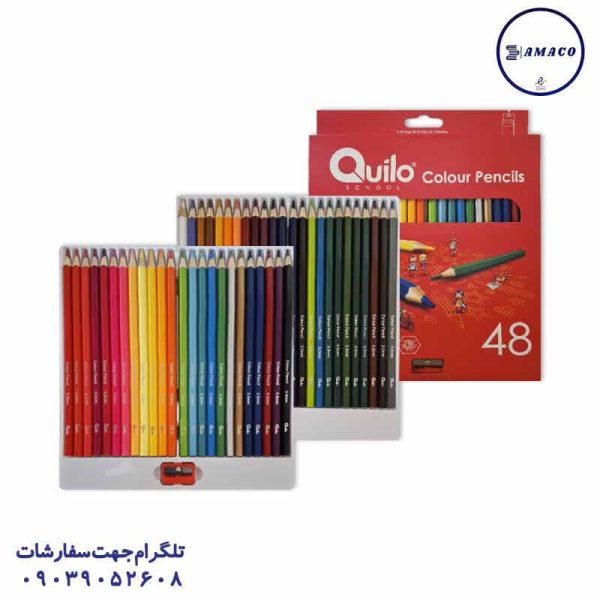عکس لوازم مهدکودک مداد رنگی 48 مقوا تراش دار 634160 کویلو