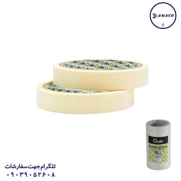 عکس چسب نواری چسب کاغذی باریک 16 یارد کویلو