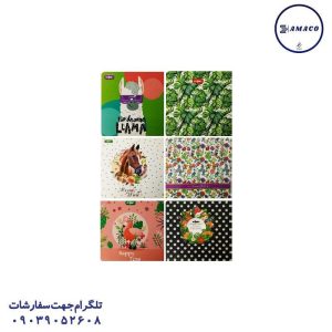 عکس دفترچه یادداشت کوکی خشتی 15*15  0288 کلیپس