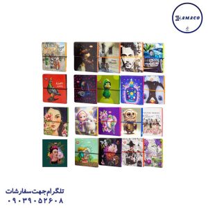 عکس دفترچه یادداشت خشتی 120 برگ  2320 کلیپس