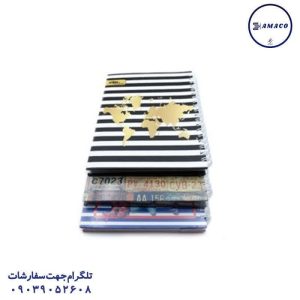 عکس کاغذ یادداشت چسب دار ( استیکر ) یادداشت 80 برگ جلد سخت خشتی  0308 کلیپس