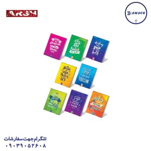 عکس دفتر دفتر 100 جلد سخت کلاسیک فنری کد 144 عرش