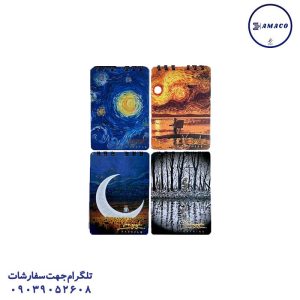 عکس لوازم هنری دفتر طراحی A6 طلاکوب کد 118 هشتگ