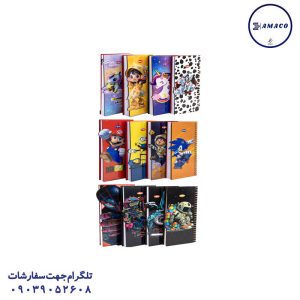 عکس دفترچه یادداشت پالتویی چوبی  1824 کلیپس