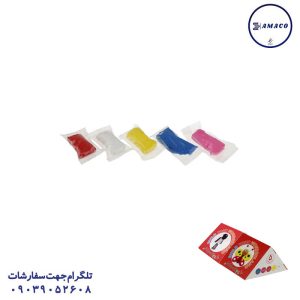 عکس لوازم مهدکودک خمیر سبک مثلثی 5 عددی بسته 12 تایی کنکو