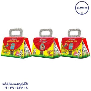 عکس ملزومات اداری خمیر سنگین کیف و کلبه 6 رنگ کنکو