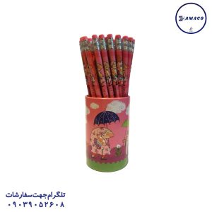 عکس مداد مداد مشکی پاکن دار 48 عددی شکرستان