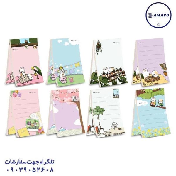 عکس دفترچه کاغذ یادداشت A6 سری سیمپل کد 132 پیتیکو