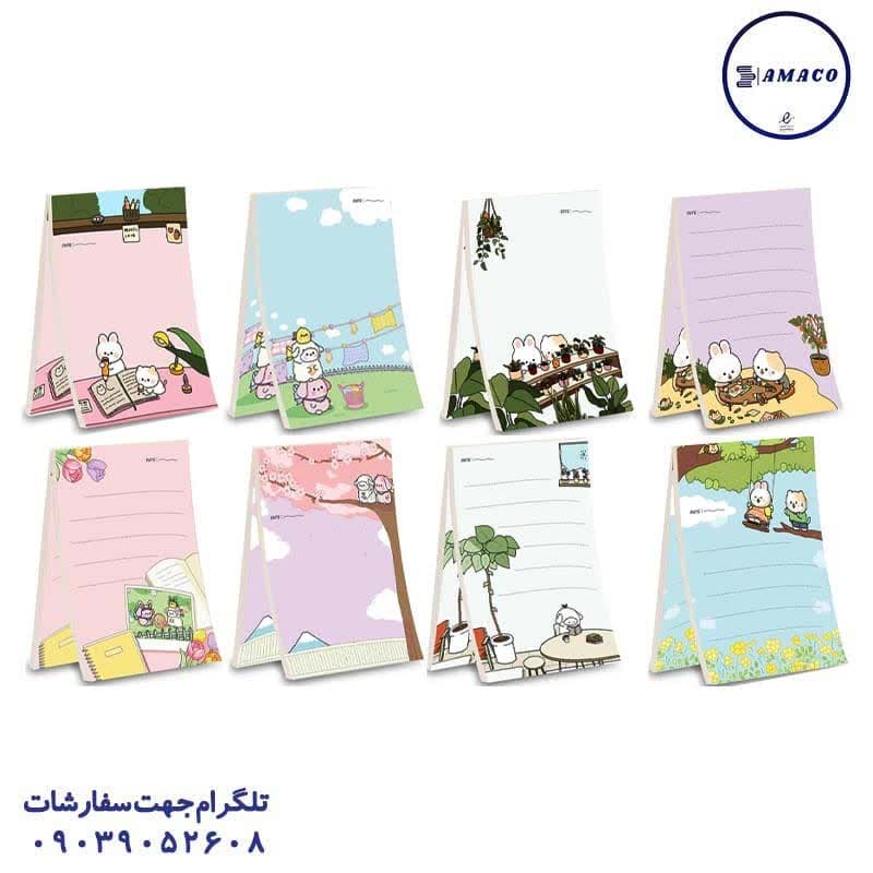 خرید کاغذ یادداشت A6 سری سیمپل کد 132 پیتیکو عکس دفترچه کاغذ یادداشت A6 سری سیمپل کد 132 پیتیکو