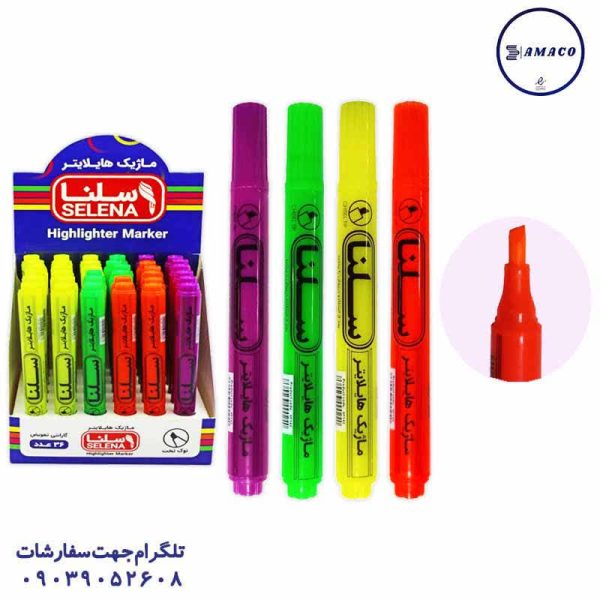 عکس نوشت افزار ماژیک فسفری سلنا
