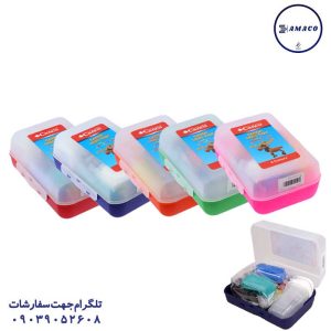 عکس خمیر بازی و شن جادویی خمیر سبک ظرف غذا 6 رنگ کنکو