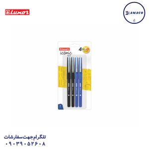 عکس روان نویس نوک نمدی آیکانیک بلیستری 4 عددی 15800 لاکسر