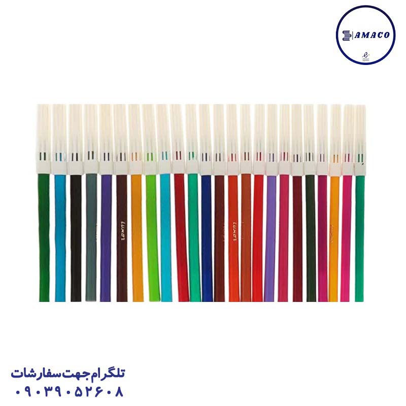 خرید ماژیک نقاشی 24 رنگ جعبه پلاستیکی لاکسر عکس نوشت افزار ماژیک نقاشی 24 رنگ جعبه پلاستیکی لاکسر