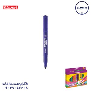 عکس ماژیک ماژیک 12 رنگ بردلاین 6180 لاکسر