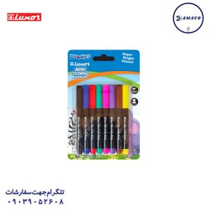 عکس نوشت افزار ماژیک 8 رنگ مینی اسکچ لاکسر