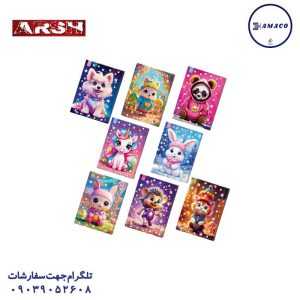 عکس دفتر فنری دفتر 40  مجلد فانتزی فنری کد 197 عرش