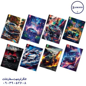 عکس انواع دفتر دفتر 80  مجلد کلاسیک فنری کد 37/33 عرش