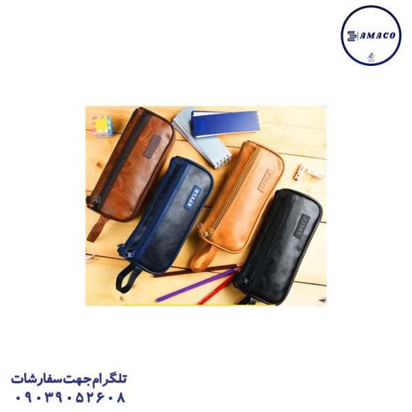 عکس جامدادی کلاسیک جامدادی 2 زیپ چرمی 2011 استایل