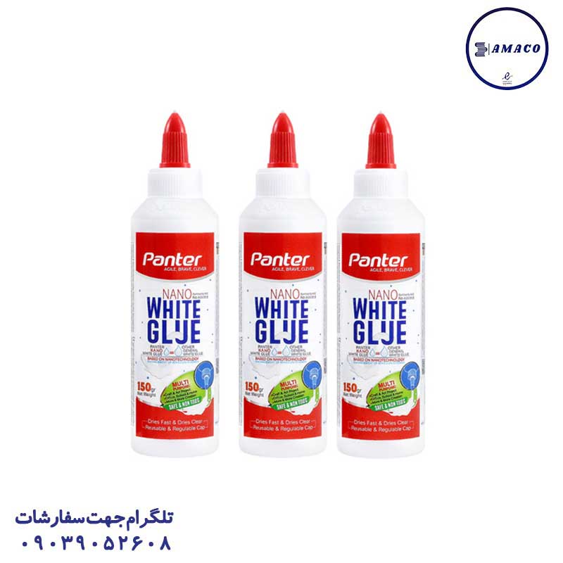 خرید چسب سفید نانو 150 گرمی (12) پنتر عکس چسب مایع چسب سفید نانو 150 گرمی (12) پنتر
