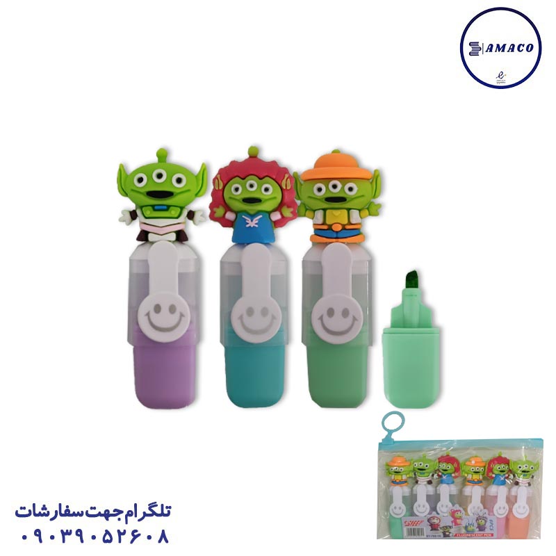 خرید ماژیک فسفری 6 عددی سرسیلیکونی 709 عکس نوشت افزار ماژیک فسفری 6 عددی سرسیلیکونی 709