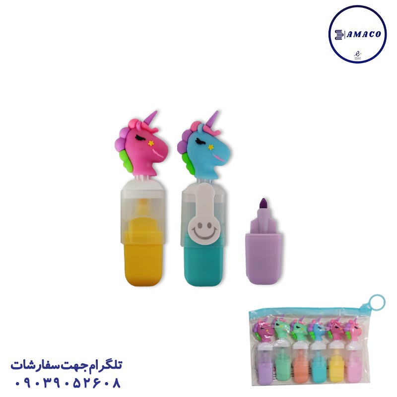 خرید ماژیک فسفری 6 عددی سرسیلیکونی 709 عکس نوشت افزار ماژیک فسفری 6 عددی سرسیلیکونی 709