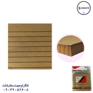 عکس کاغذ یادداشت چسب دار ( استیکر ) نوت نخودی خط دار 76*76