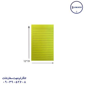 عکس کاغذ یادداشت چسب دار ( استیکر ) نوت معمولی خط دار  12*19