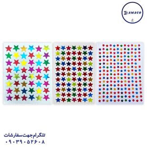 عکس استیکر استیکر ماه و ستاره و طلاکوب کوچک