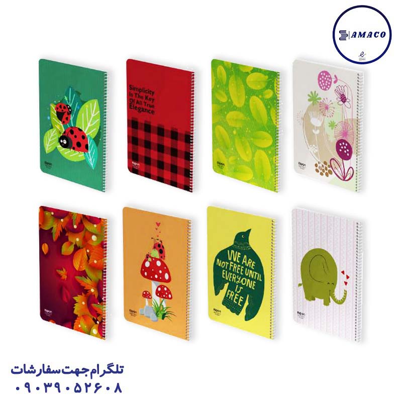 خرید دفتر 100 خطی مجلد کلاسیک 278 (38) الیپون عکس دفتر ته چسب دفتر 100 خطی مجلد کلاسیک 278 (38) الیپون