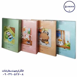 عکس دفتر کلاسوری کلاسور 100 قفل فلز کد 602 پیتیکو