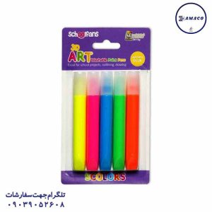 عکس چسب ماتیکی ماژیک پفی 5 عددی 92717 اسکول فنس