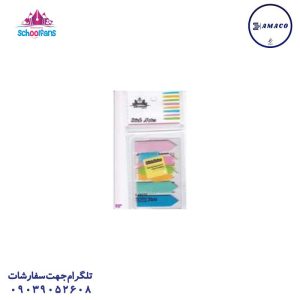 عکس کاغذ یادداشت چسب دار ( استیکر ) نوت 400 برگی 76*127 9233 اسکول فنس