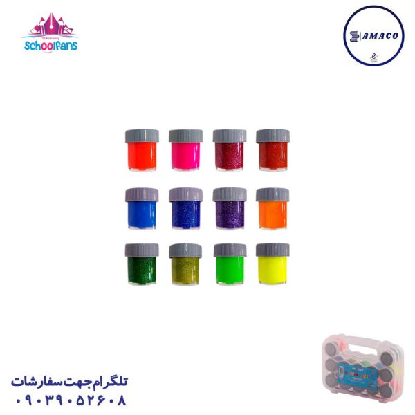 عکس لوازم هنری گواش کیفی اکلیلی نئون 92481 اسکول فنس