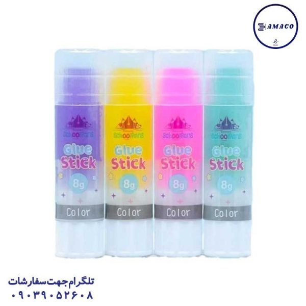 عکس چسب ماتیکی چسب ماتیکی 8 گرم رنگی  92715 اسکول فنس
