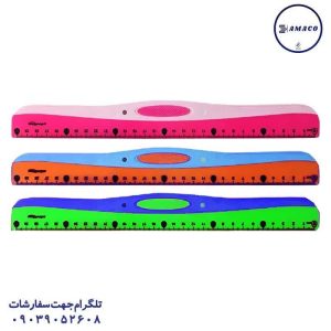 عکس لوازم ریاضی خط کش 30 سانت گریپ دار 92697 اسکول فنس